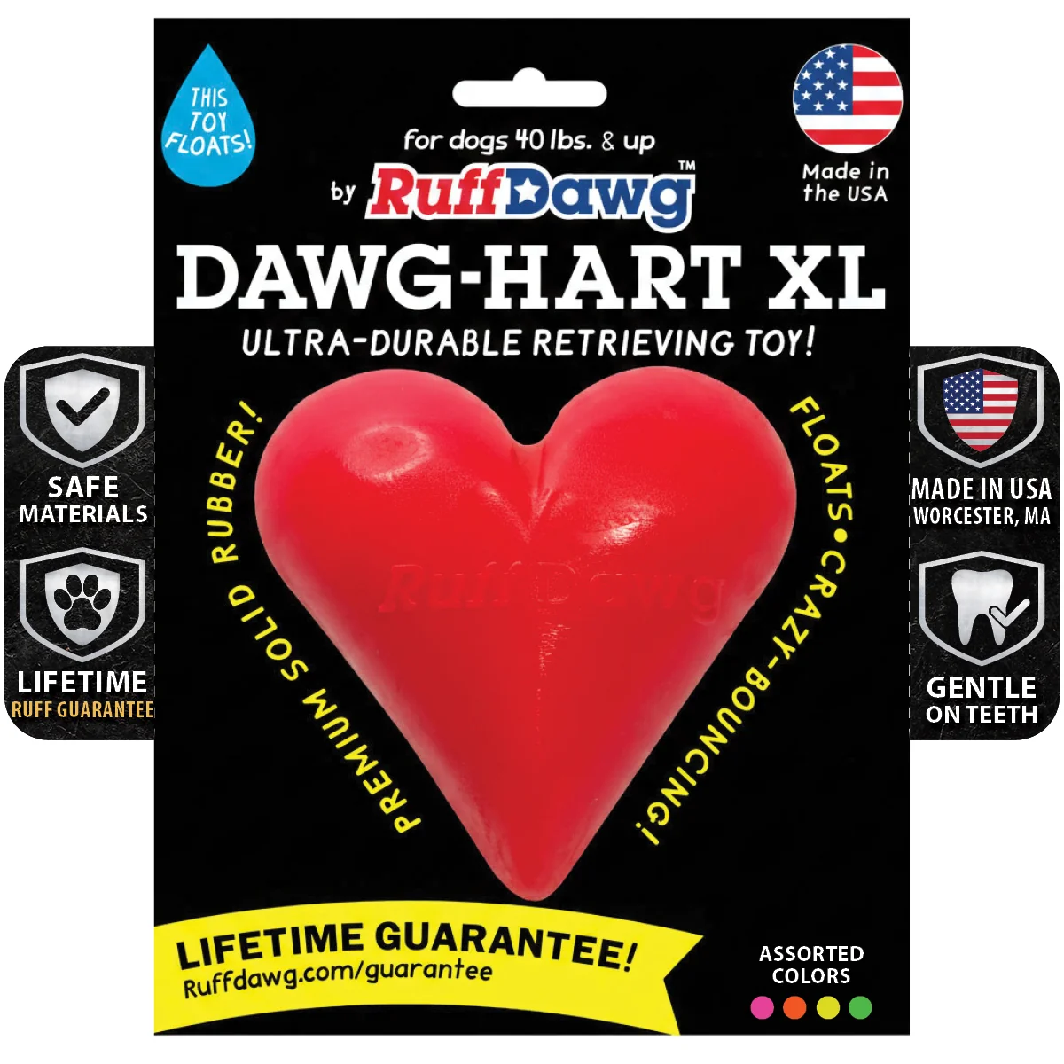 Dawg-Hart – Corazón de Caucho para Perro / Ruff Dawg